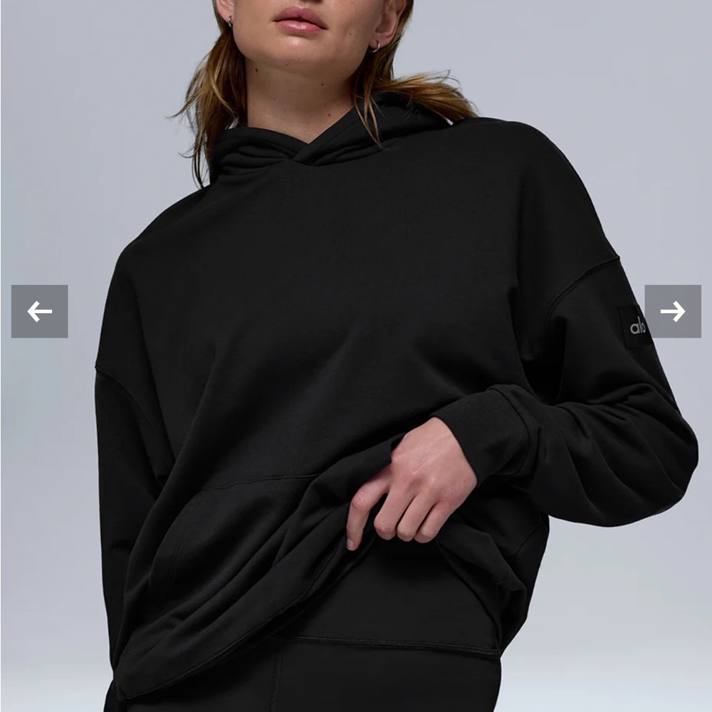 ALO Yoga black double take Hoodie